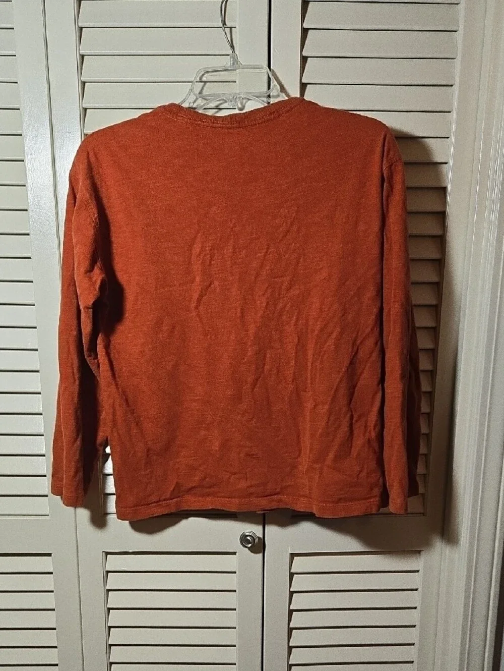 Old Navy Boy's 14-16 Burnt Orange Long-Sleeve Tee